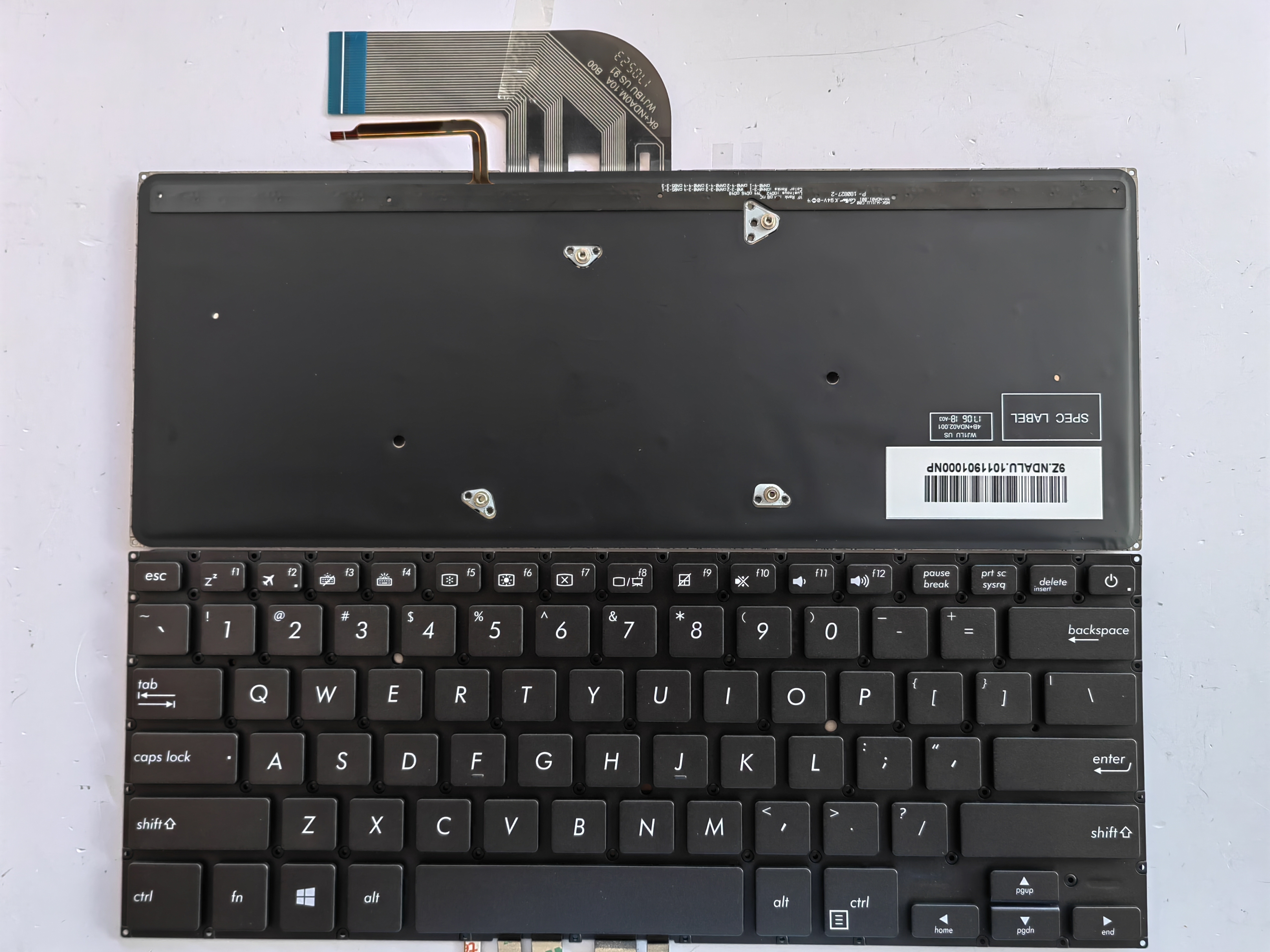 Picture of New Replacement Laptop Keyboard For ASUS B9440/B9400 BLACK Backlit US Layout
